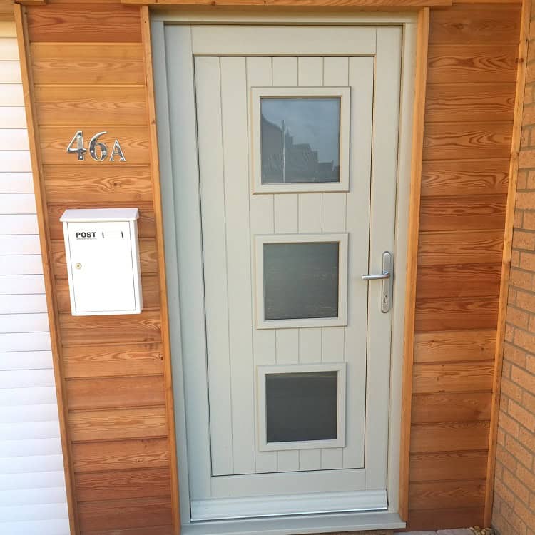 Timber Entrance Door with contemporary stying