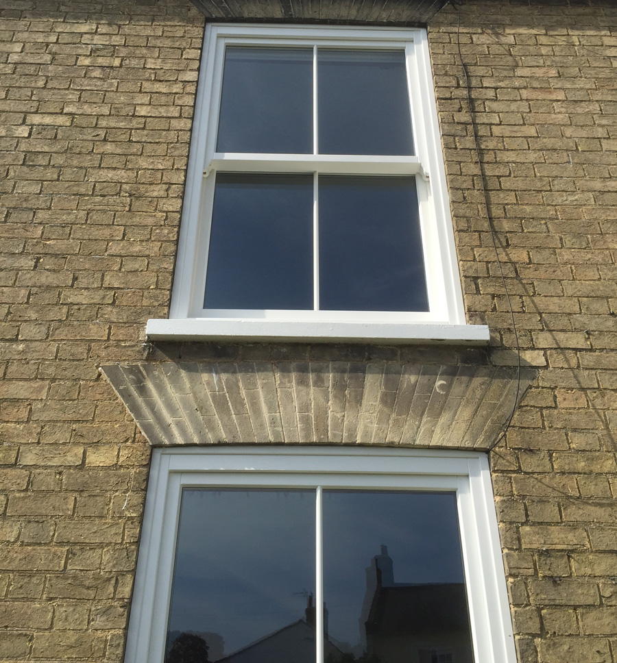 wooden sash windows