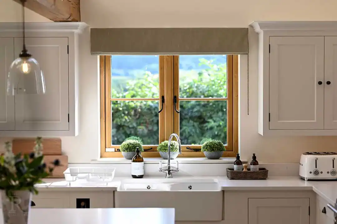 Residence R9 timber alternative window in kitchen