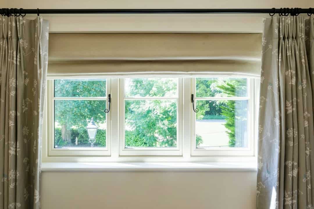 Bedroom wooden casement window